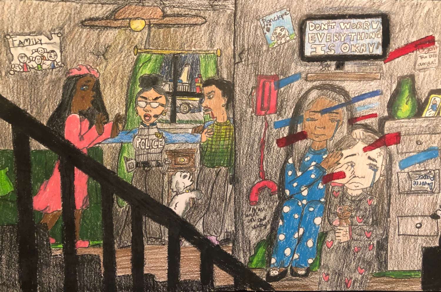 Namazzi Hampton
Maxine Smith Stem Academy

The reason why I choose the theme of domestic violence and  children's parents divorcing at a young age, is because it is a problem that is happening behind closed doors. I have seen it firsthand, when some 